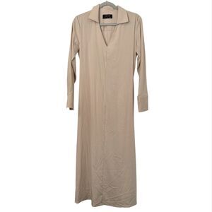 Ronen Chen Dress Size 6 Beige Long Lagenlook Minimalist Modest